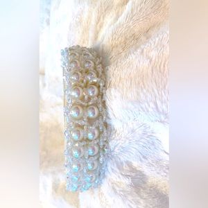 White pearl headband